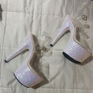 Women’s Platform Glitter Heels